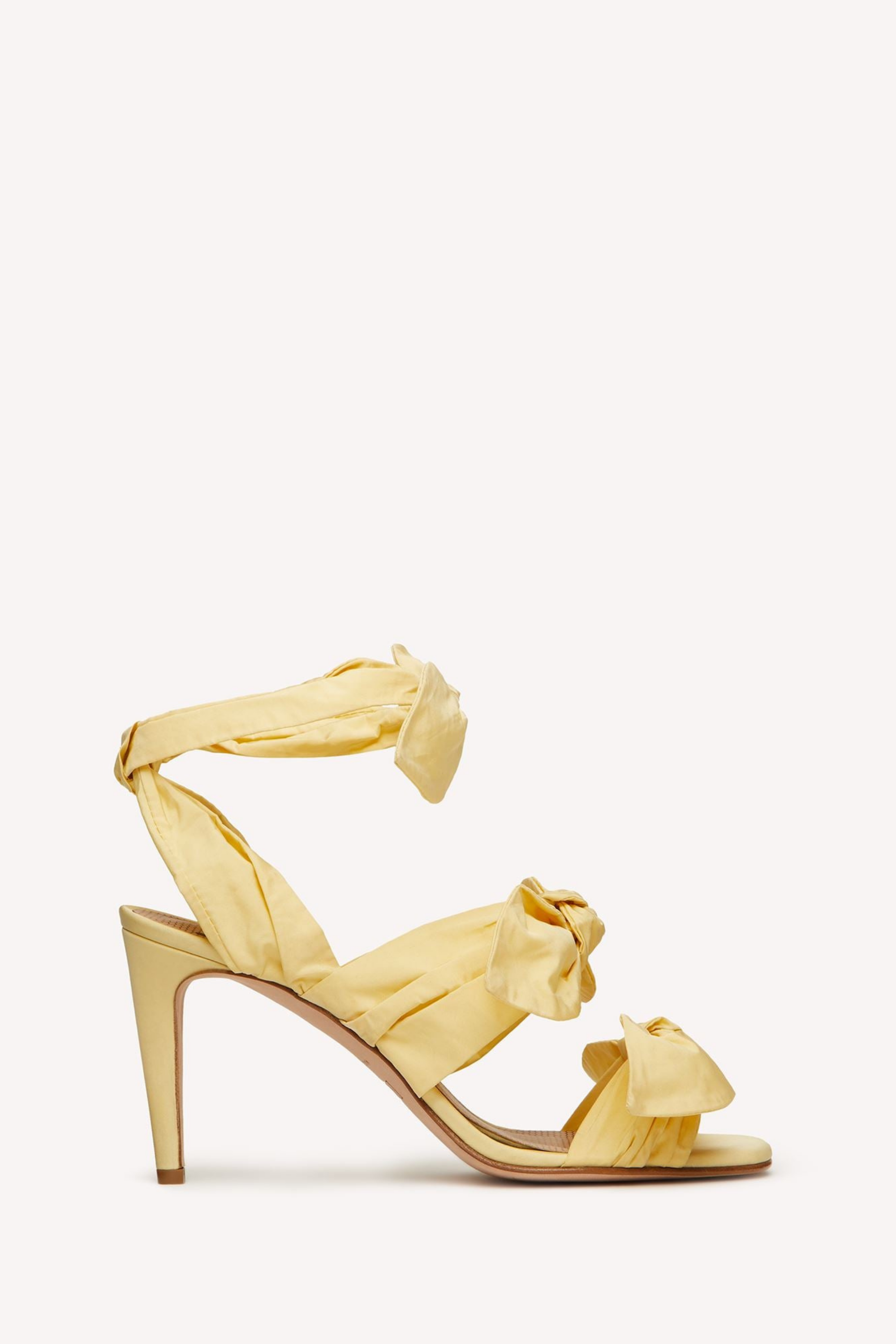 Knot Me Up Sandal by Red Valentino, Taffetas, Colour: Vanilla, Made in Italy, New Arrivals, SS22, Espace Cannelle