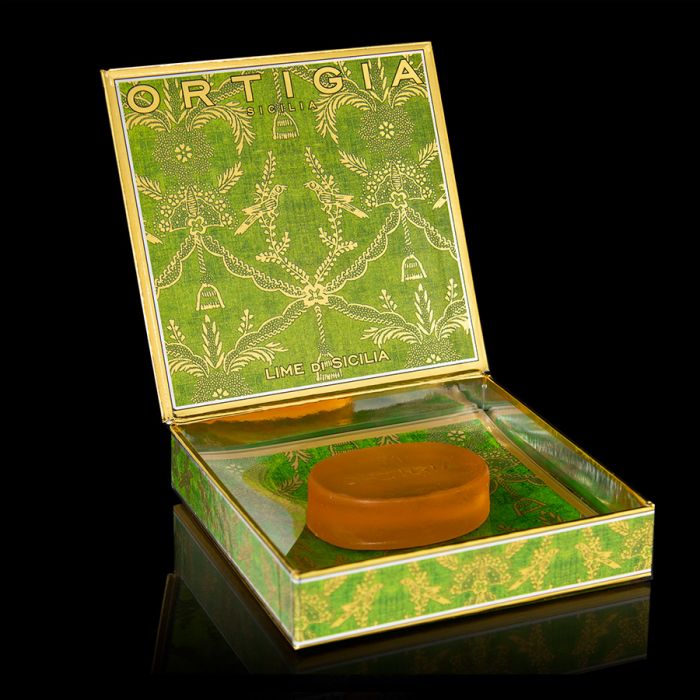 Lime Di Sicilia Glass Plate & Soap by Ortigia Sicilia