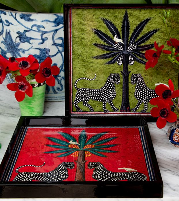 Tray Square Red - Ortigia Sicilia