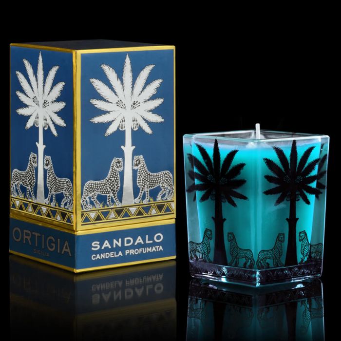 Large Square Candle - Sandalo